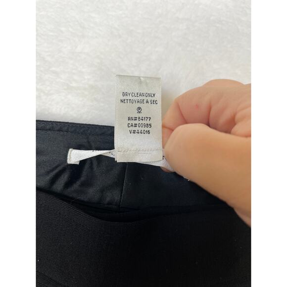 Diane Von Furstenberg Black Wool/Silk Lining Flare Pants Work City Preppy sz 4 - Picture 5 of 8